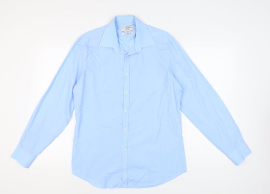 Charles Tyrwhitt Men's Blue Extra-Slim Dress Shirt