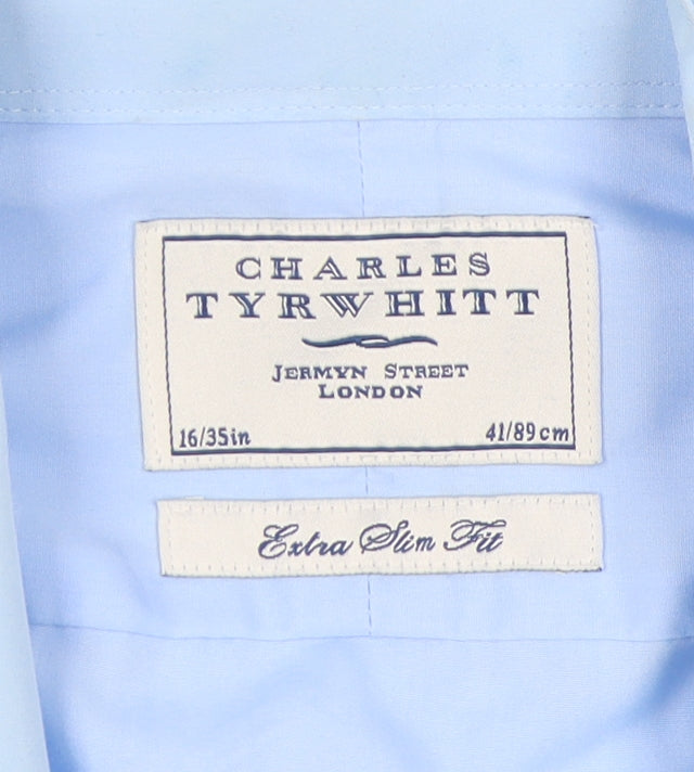 Charles Tyrwhitt Men's Blue Extra-Slim Dress Shirt
