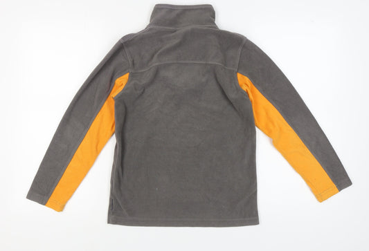 Trespass Boys Grey Orange Fleece Sweatshirt 11-12 Years