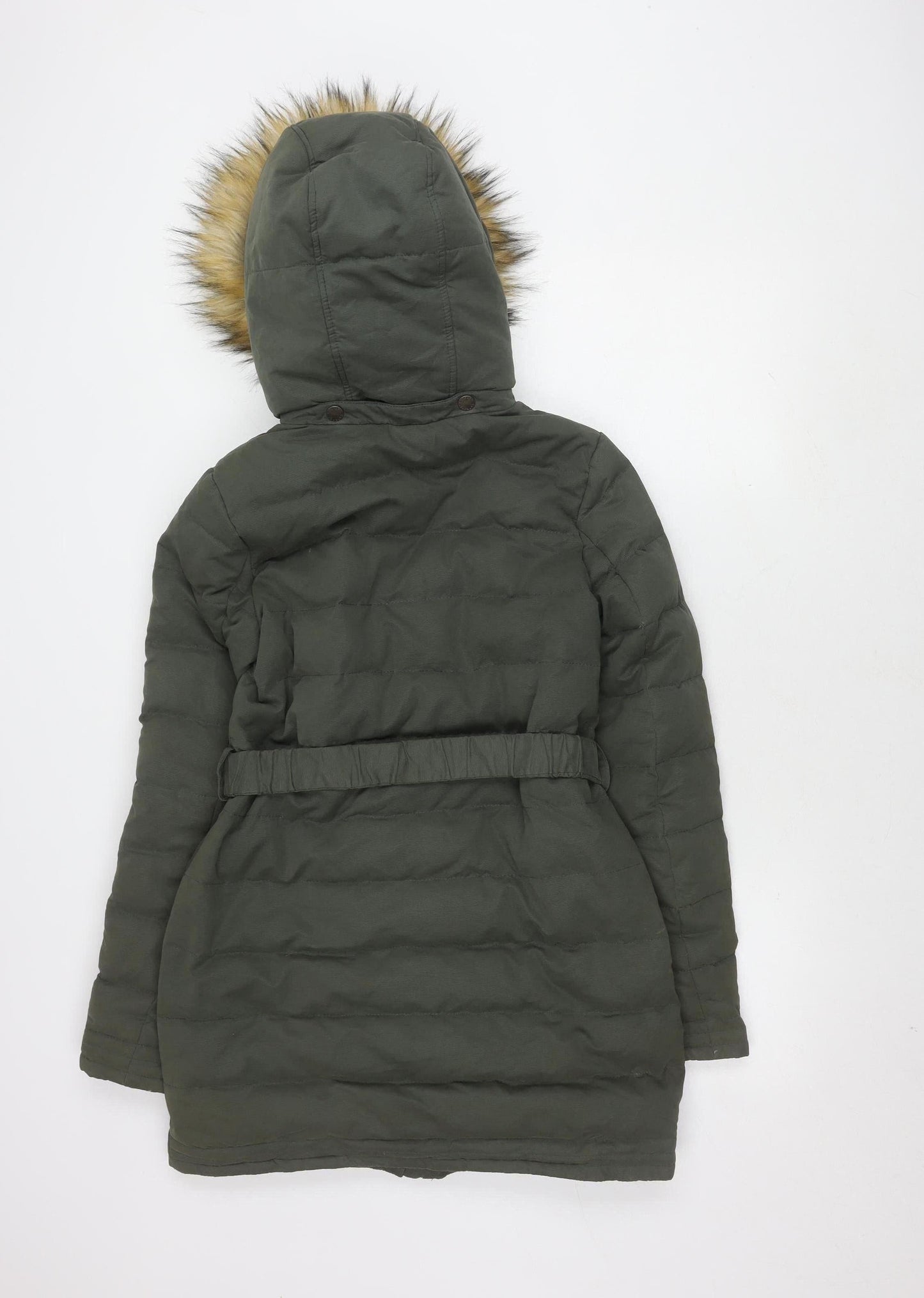 FatFace Women's Green Puffer Coat Size 8