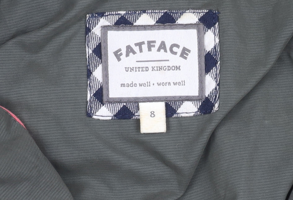FatFace Women's Green Puffer Coat Size 8