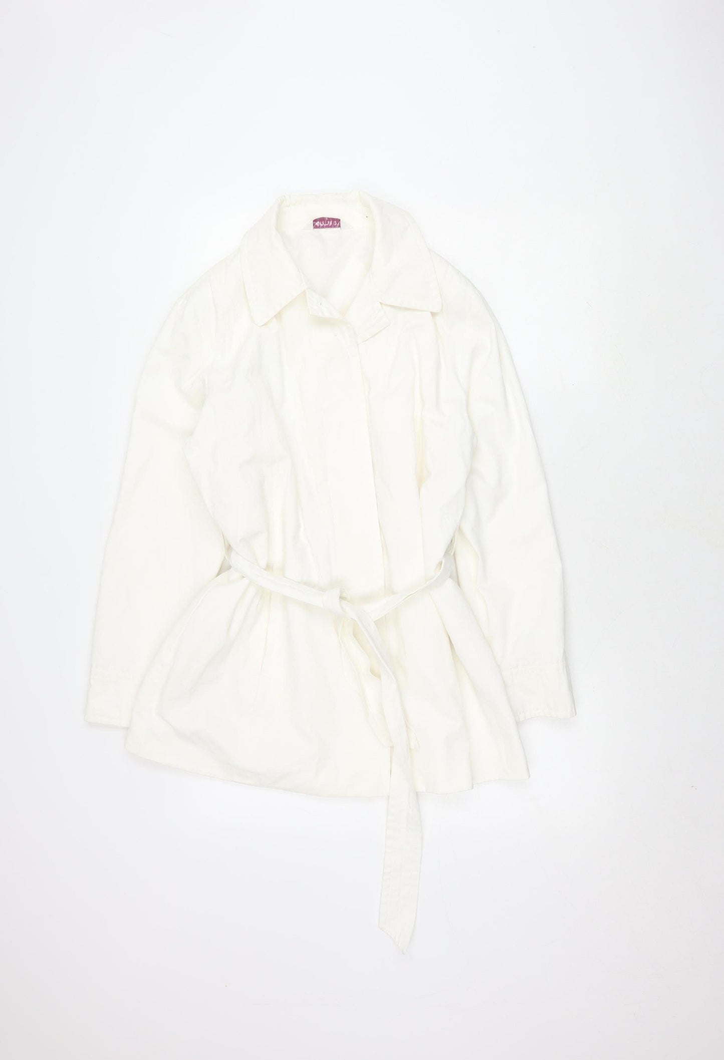 Bonmarché Women's Ivory Belted Jacket Size 14