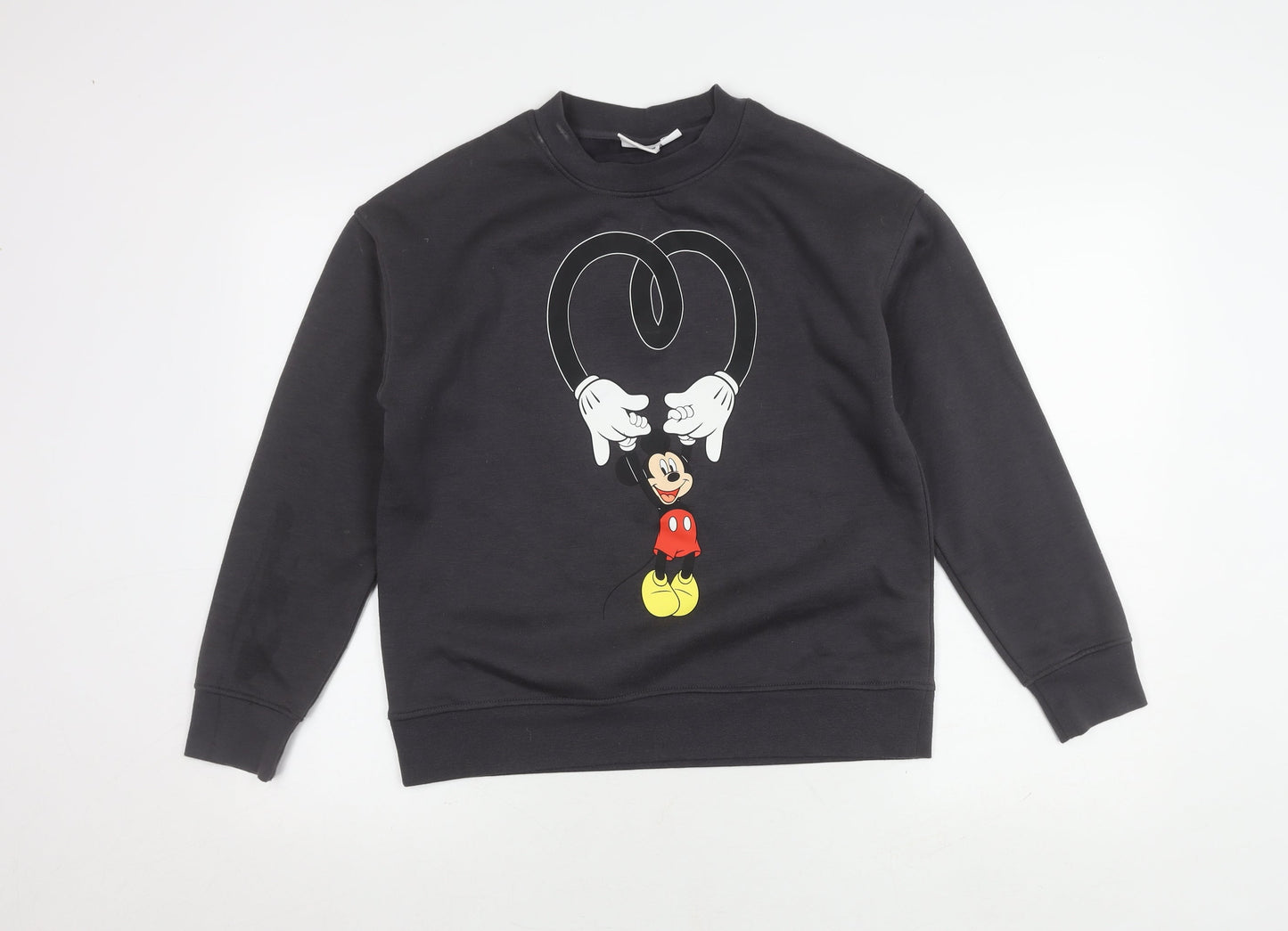 Disney Unisex Black XS Mickey Sweatshirt Pullover