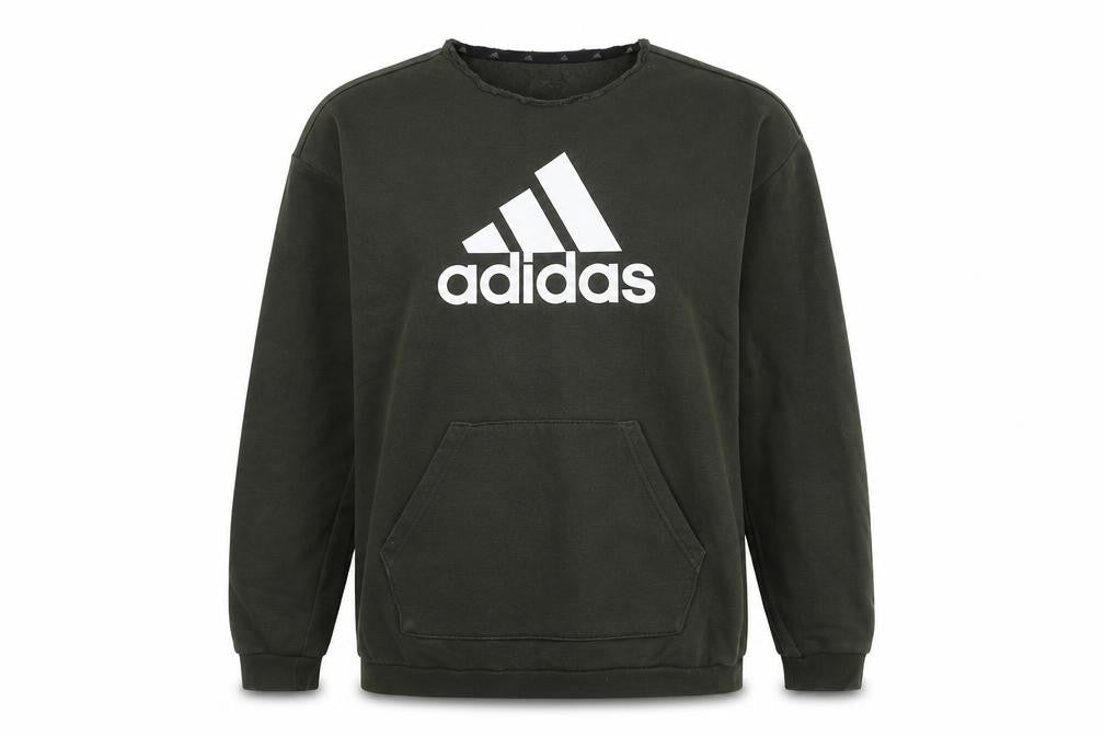 Unisex Adults UK XS Regular adidas Green Pullover Sweatshirt