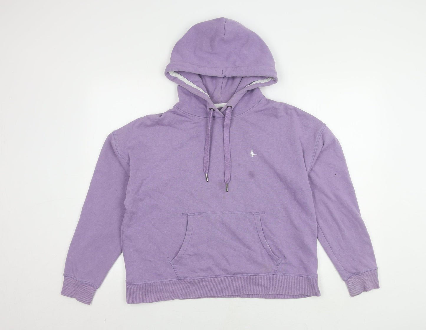 Jack Wills Women's Purple Hoodie UK 12 Cotton Blend