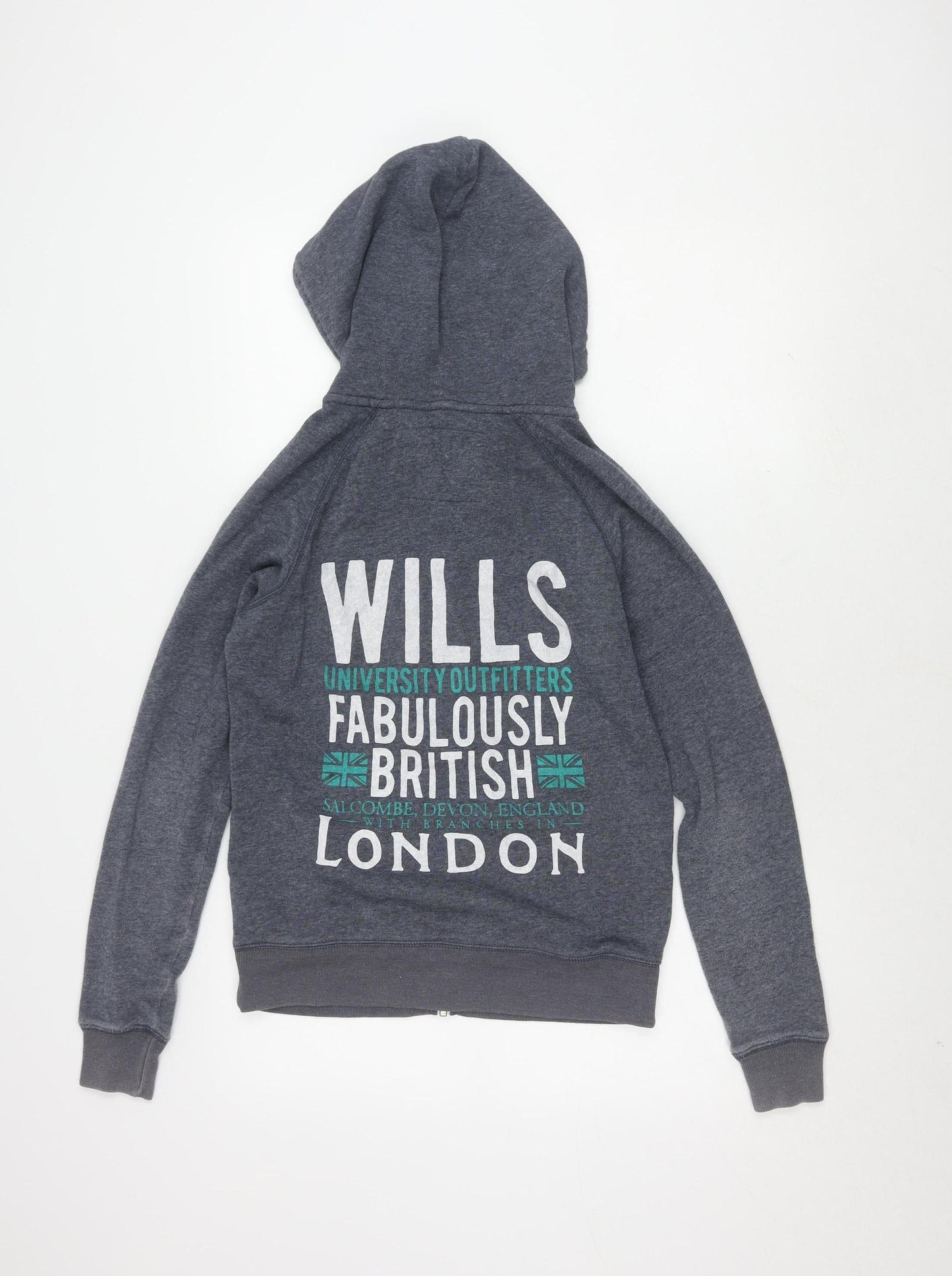 Jack Wills Women's Grey Hoodie Size 10