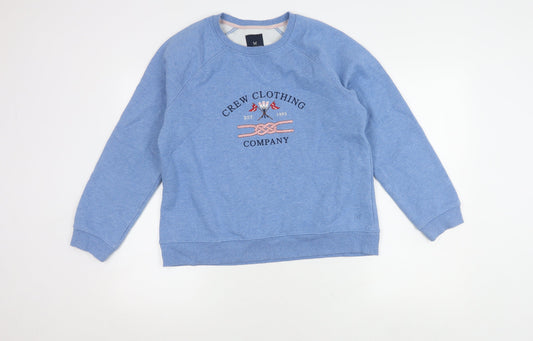 Crew Clothing Women's Blue Pullover Sweatshirt Size 14