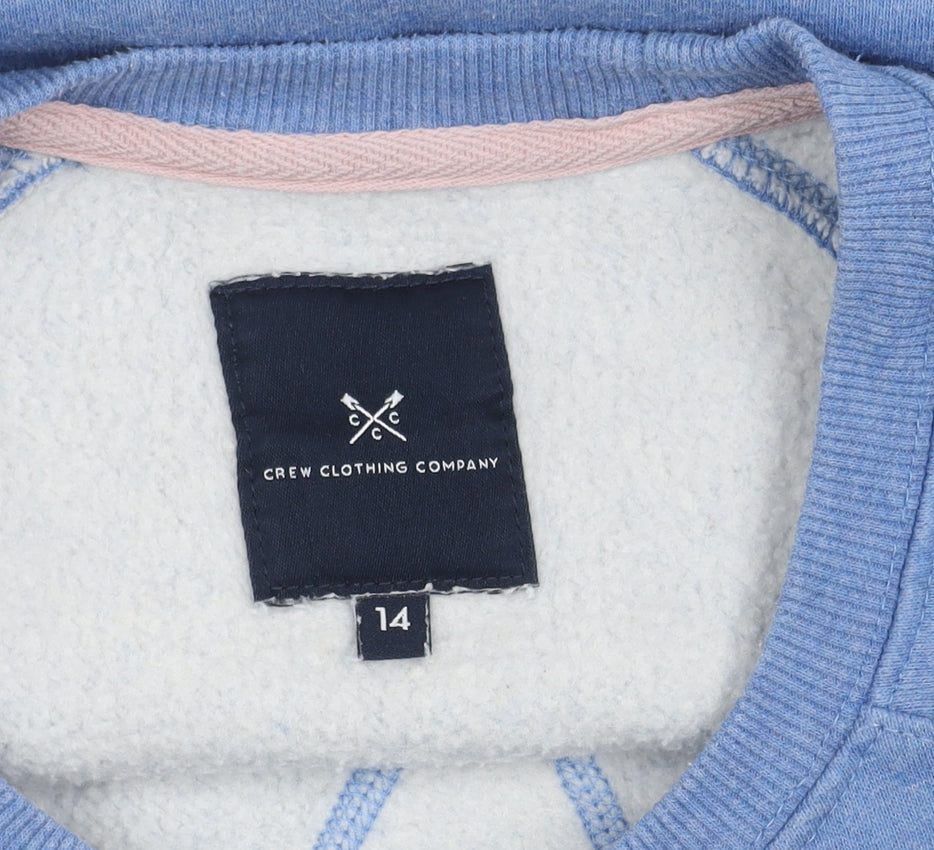 Crew Clothing Women's Blue Pullover Sweatshirt Size 14