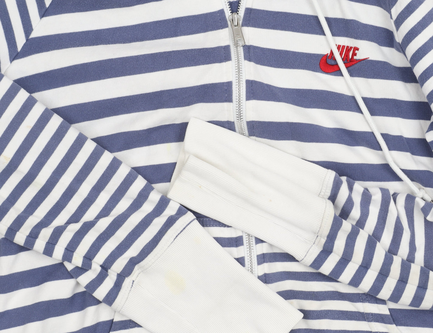 Nike Women's Blue Stripe Hooded Jacket XL