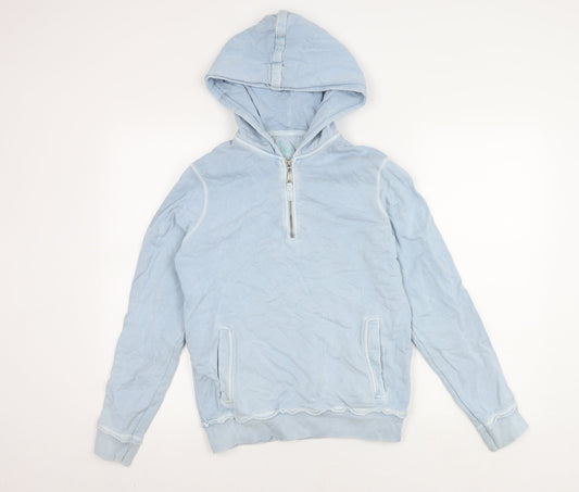Fat Face Women's Blue Hooded Full Zip Hoodie, Size 10