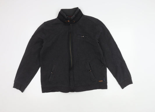 Ted Baker Men's Black Medium Basic Jacket with Full Zip