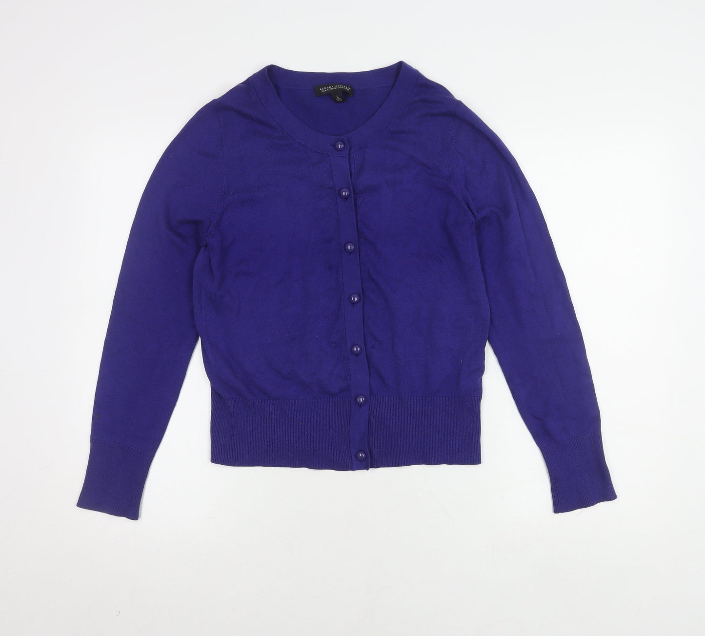 Banana Republic Women's Purple Cardigan M Long Sleeve