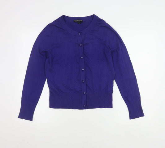 Banana Republic Women's Purple Cardigan M Long Sleeve