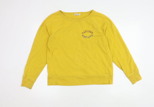 Gap Women's Yellow Pullover Sweatshirt M