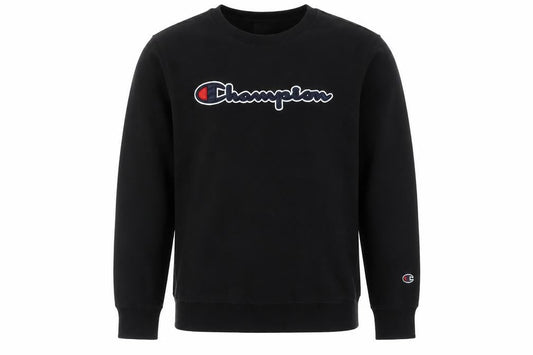 Champion Boys Black Logo Pullover Sweatshirt 14 Years
