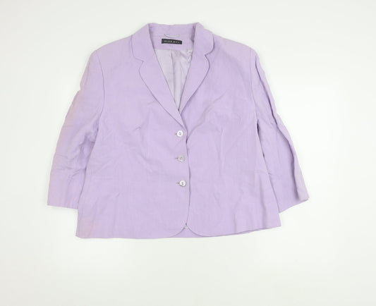 Alex & Co. Women's Purple Blazer Size 20 Regular