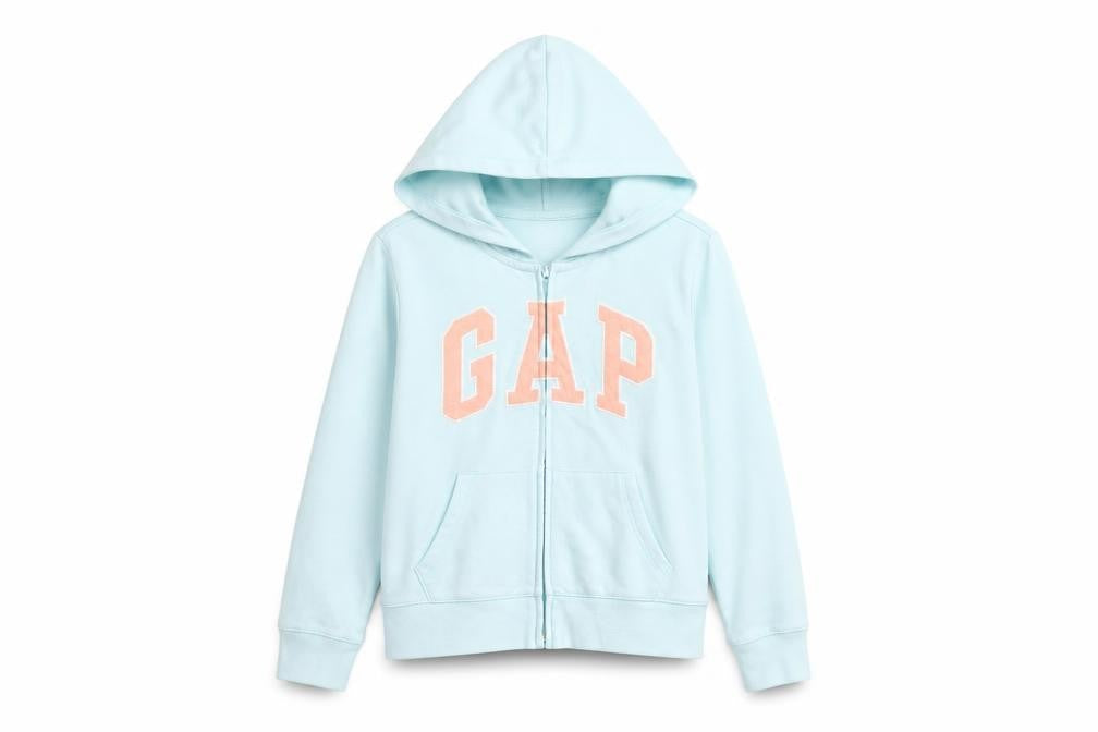 Gap Kids Girls Blue Hooded Basic Jacket 10-11 Years
