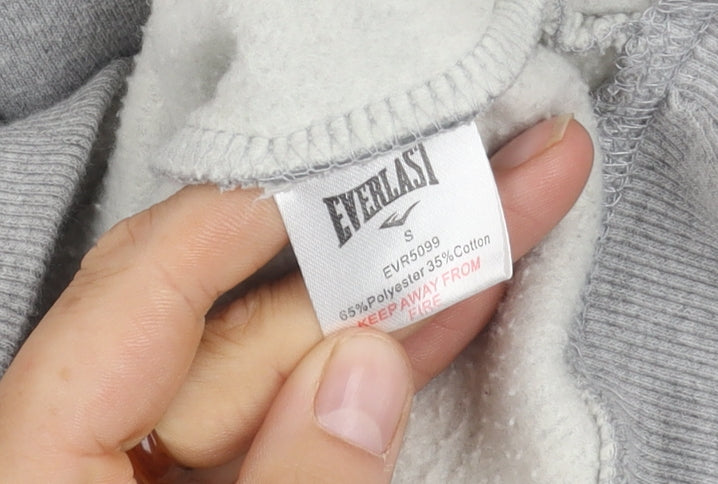 Everlast Men's Grey Pullover Hoodie, S, Logo