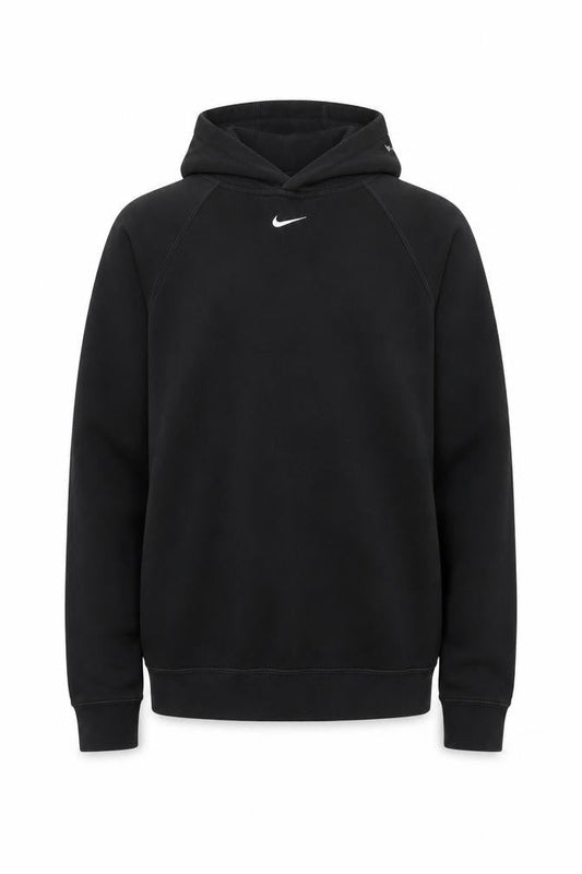 Mens UK S Regular Nike Black Pullover Hoodie