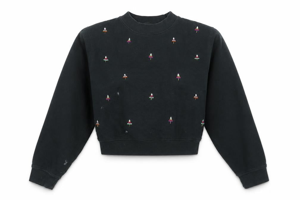 Front view of French Connection Black XS Women's jumper