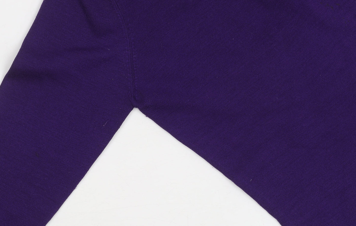 Hobbs Women's Purple Silk Blend V-Neck Jumper Size 12