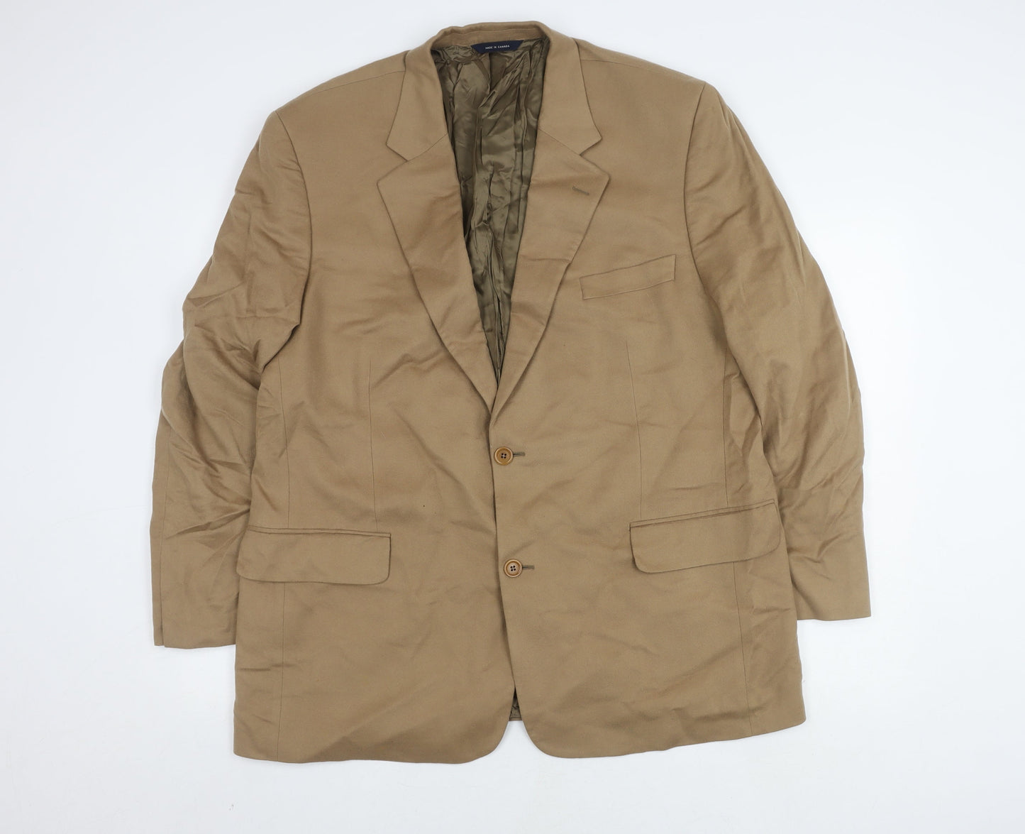 Brooks Brothers Men's Beige Cashmere Blazer 45R