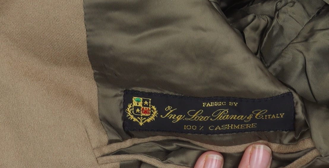 Brooks Brothers Men's Beige Cashmere Blazer 45R