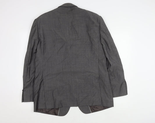 Marks and Spencer Men's Blazer Black 42S Herringbone
