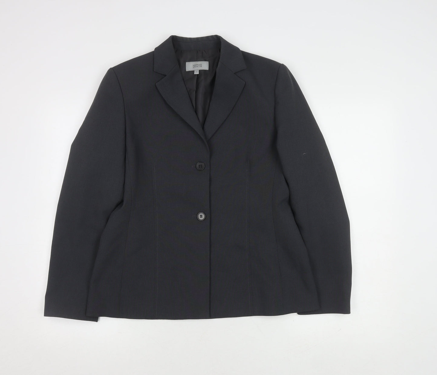 Marks and Spencer Women's Grey Suit Jacket, Size 12