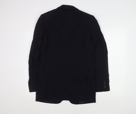 Jaeger Men’s Blue Wool Blazer 38R Two-Button