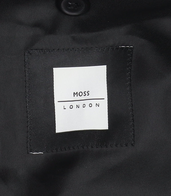 Moss London Men's Black Blazer 36 Regular Fit Jacket