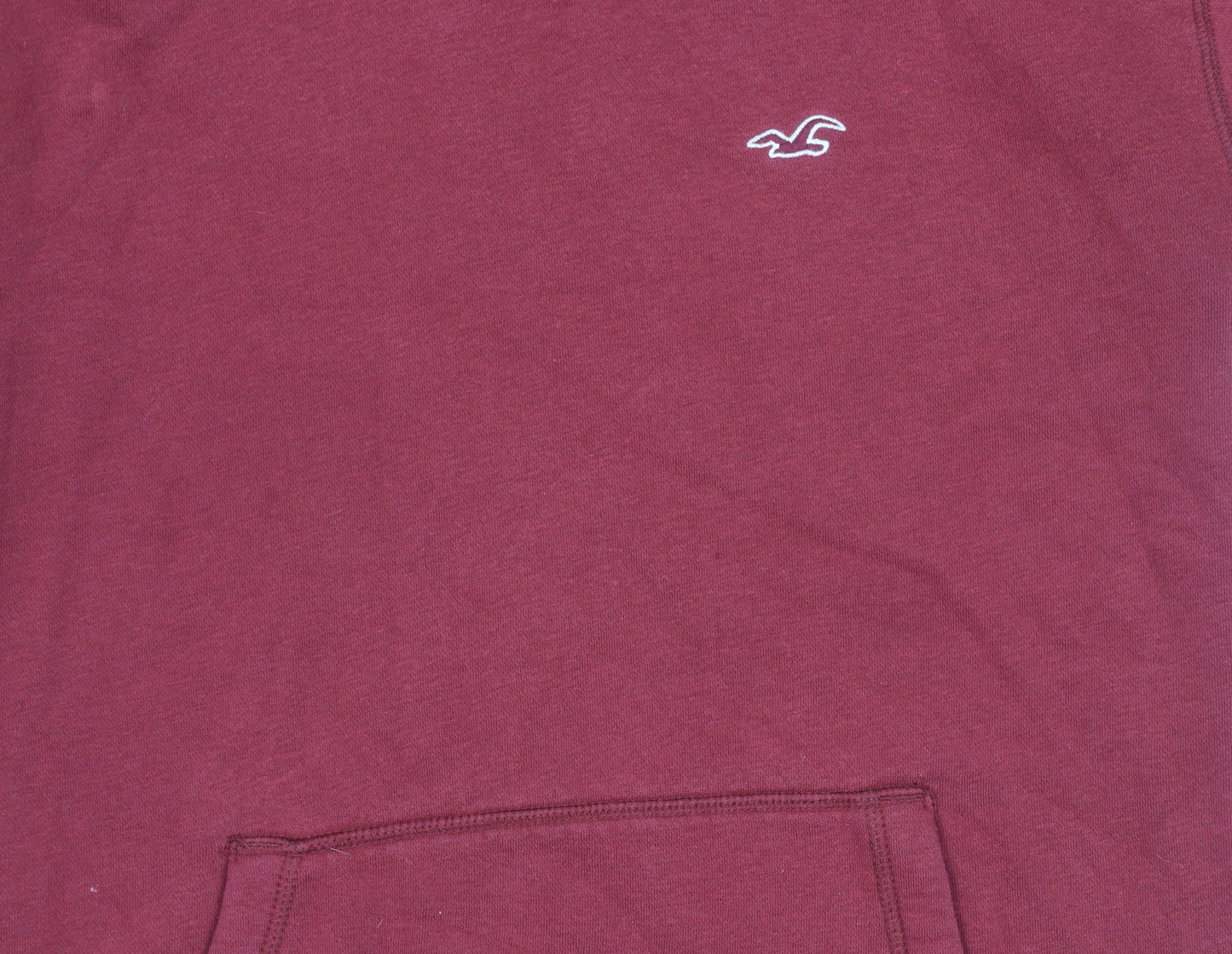 Hollister Co. Men's Red Pullover Hoodie Medium