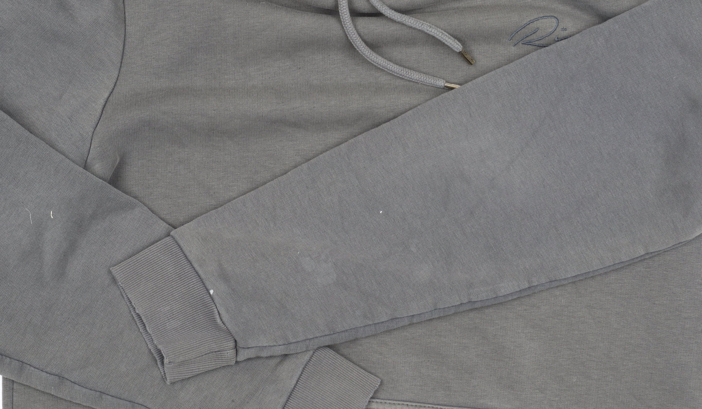 River Island Men's Grey Pullover Hoodie M