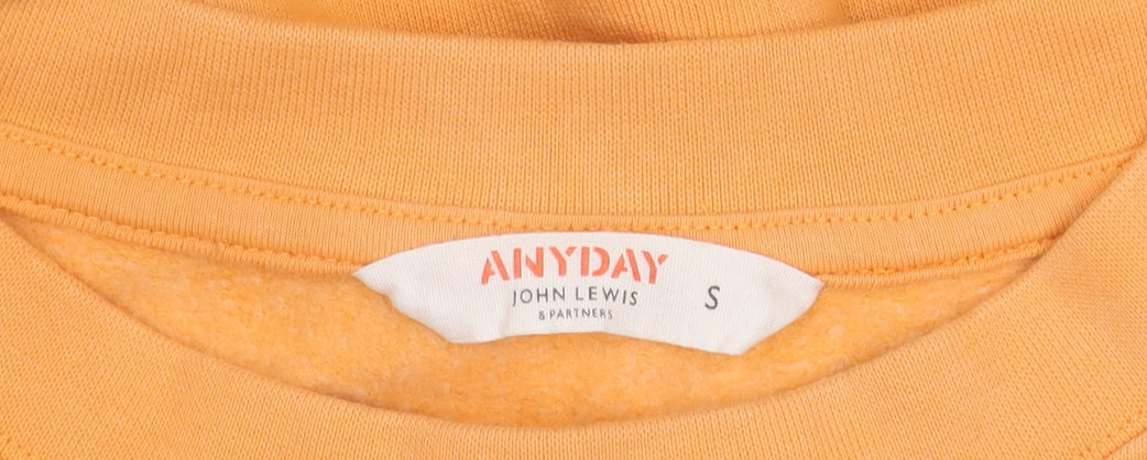 John Lewis Women's Orange Pullover Sweatshirt S