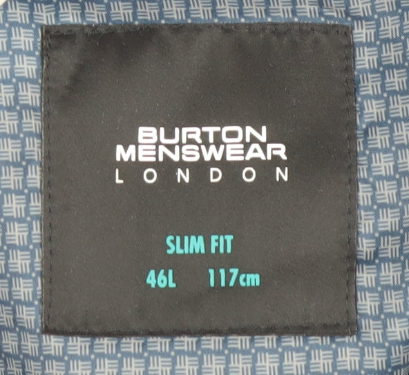 Burton Menswear Blue Slim Fit Jacket Men 46L