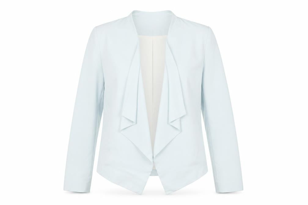 New Look Women's White Blazer Size 12 Long Sleeve