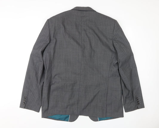 Marks and Spencer Men's Grey Blazer Jacket Size 46L