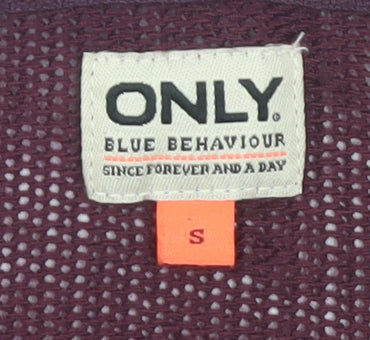 ONLY Womens Purple Crew Neck Jumper Size S