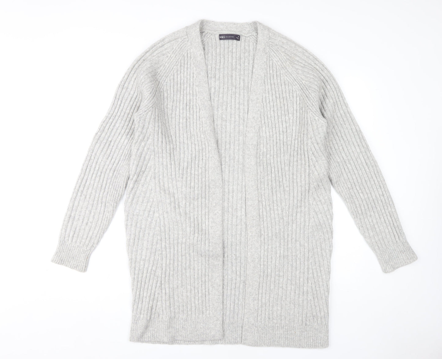 Marks and Spencer Women's Grey Open Front Cardigan, Medium