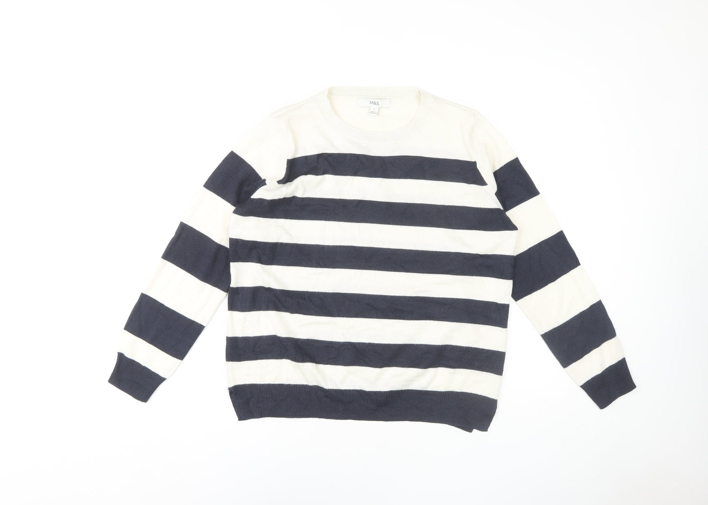 Marks and Spencer Women's Striped Jumper Size 12