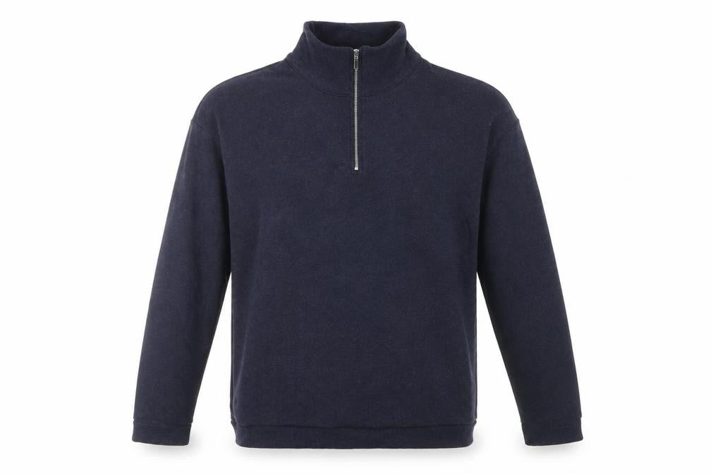 Next Men's Blue 1/4 Zip Pullover Sweatshirt S