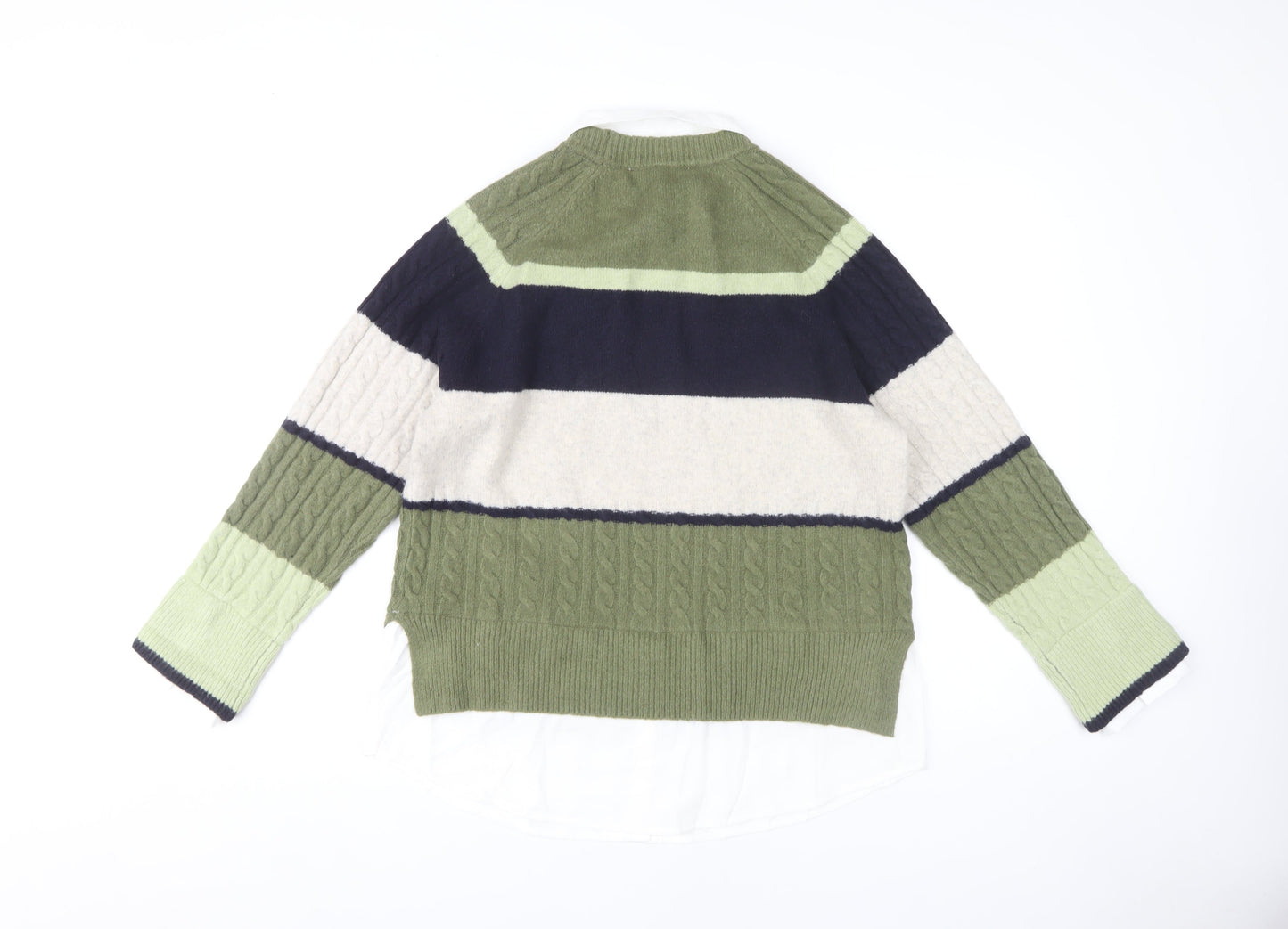 Next Women’s Multicoloured Cable-Knit Jumper, Size M