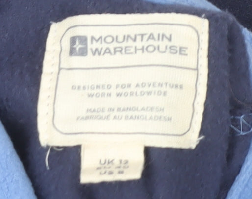 Mountain Warehouse Women's Blue Fleece Pullover Size 12