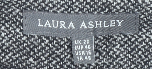 Laura Ashley Women's Grey Tweed Trousers, Size 20