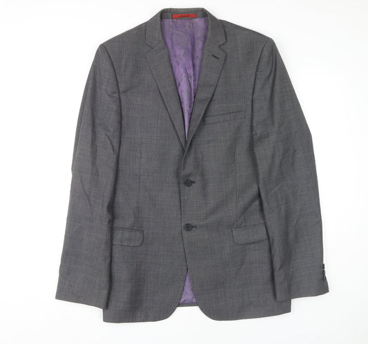Ted Baker Men's Grey Check Blazer Jacket 40L
