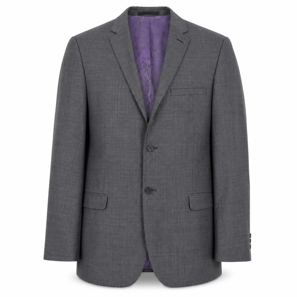Mens 40 Chest Regular Ted Baker Grey Two-Button Blazer