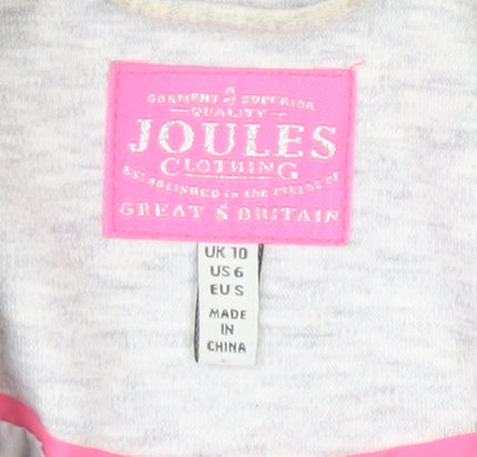 Joules Women's Grey Blazer, Size 10, Casual Style