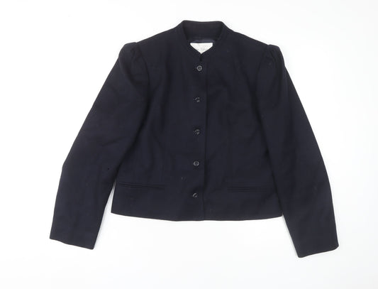Brian Tucker Women's Black Jacket Size 12 Collarless