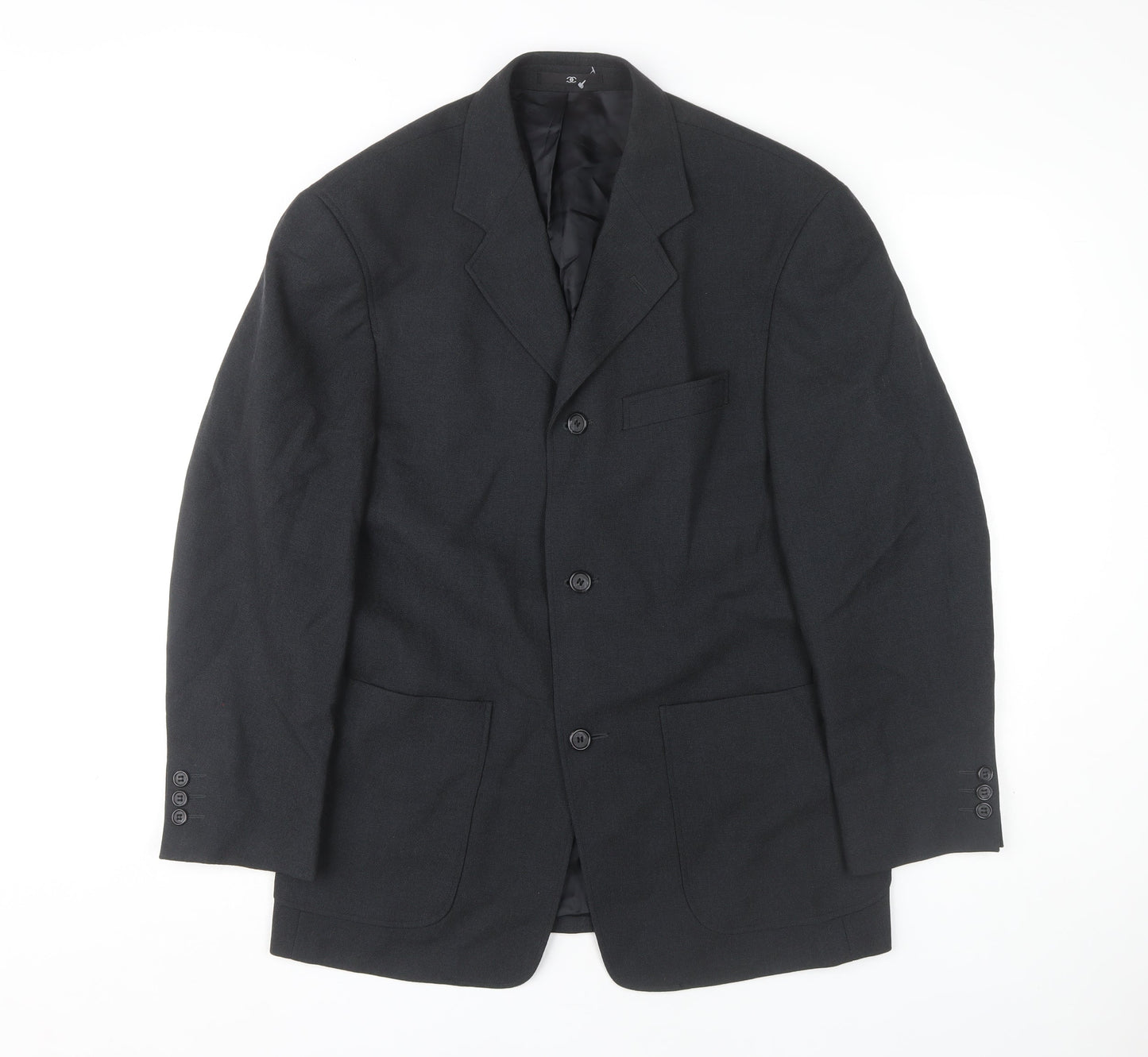 Ciro Citterio Men's Black Wool Blazer 38S