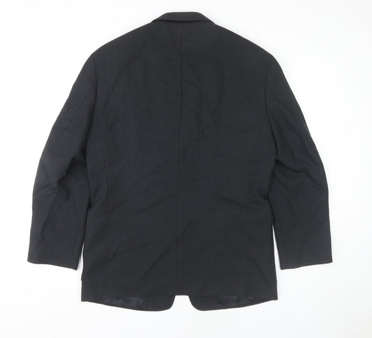 Ciro Citterio Men's Black Wool Blazer 38S